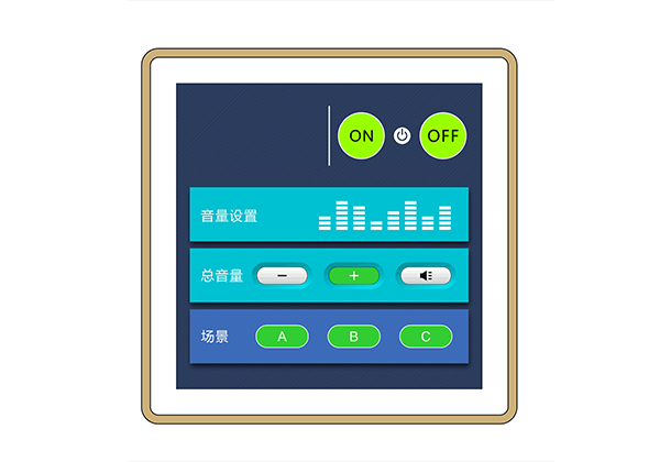 数字音频矩阵触摸屏控制盒 DPX-Touch